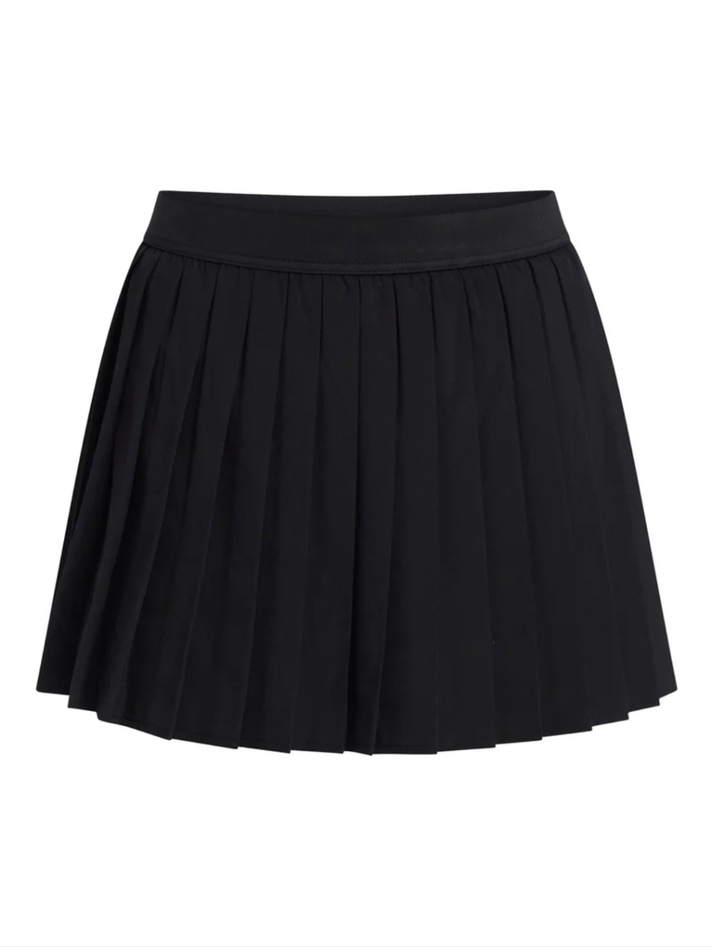 Women's Black Pleated Tennis Skirt W/ Shorts Attatched. LG